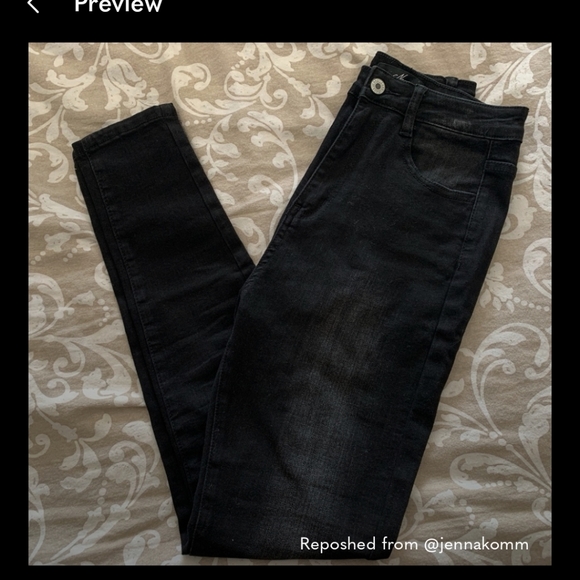 NVGTN Black Navishape High Waisted Jeans - Picture 5 of 6